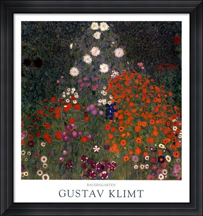 Framed Flowery Garden, c.1907 Print