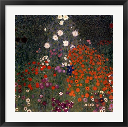 Framed Flowery Garden, c.1907 Print