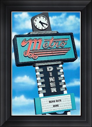 Framed Metro Diner Print