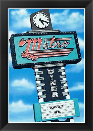 Framed Metro Diner Print