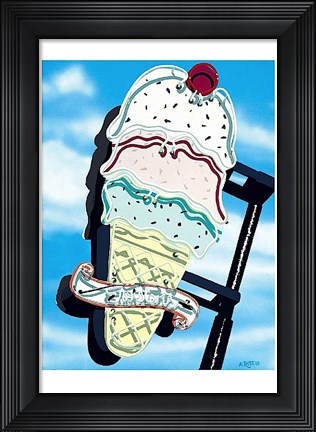 Framed Ice Cream Print