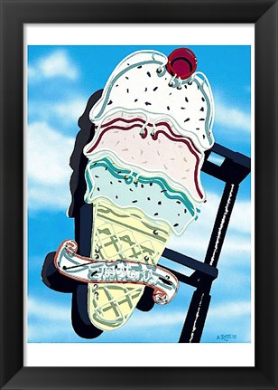 Framed Ice Cream Print