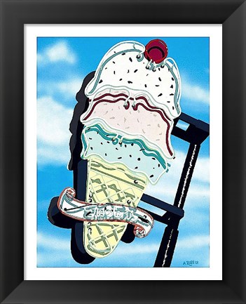 Framed Ice Cream Print