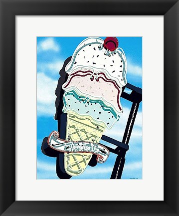 Framed Ice Cream Print