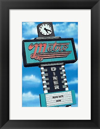 Framed Metro Diner Print