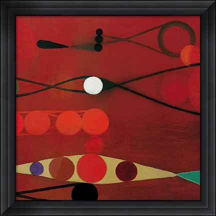 Framed Red Seed #34 Print