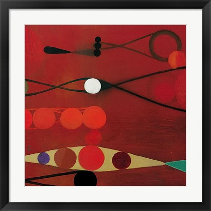 Framed Red Seed #34 Print