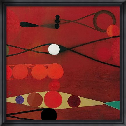 Framed Red Seed #34 Print