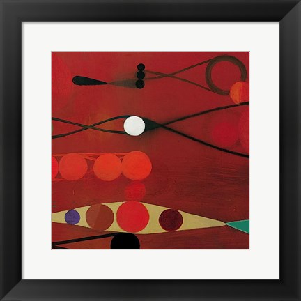 Framed Red Seed #34 Print