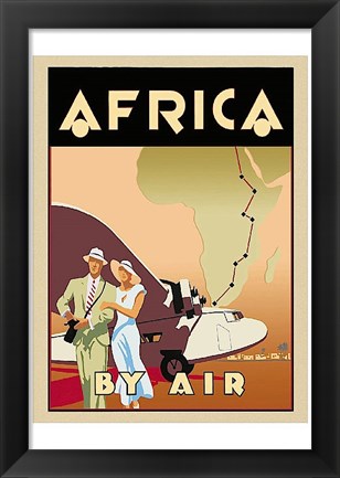 Framed Africa by Air Print