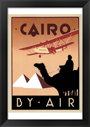 Framed Cairo by Air Print