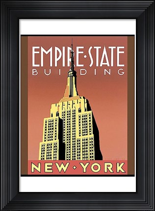 Framed Empire State Building Print