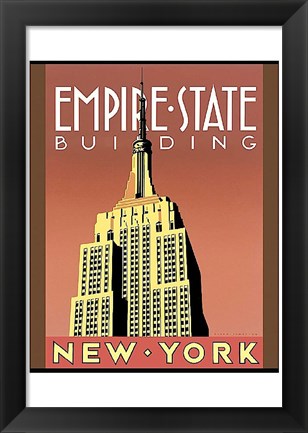 Framed Empire State Building Print