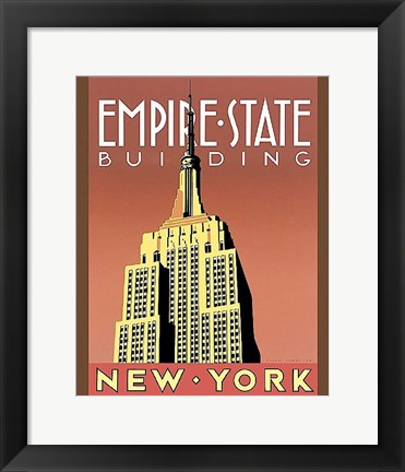 Framed Empire State Building Print