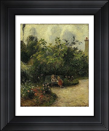 Framed Corner of a Garden at the Hermitage, 1877 Print