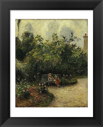 Framed Corner of a Garden at the Hermitage, 1877 Print