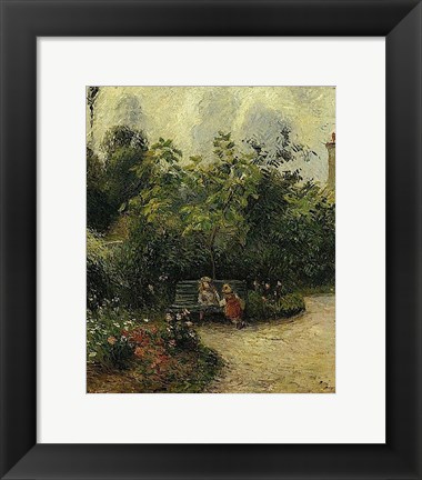 Framed Corner of a Garden at the Hermitage, 1877 Print