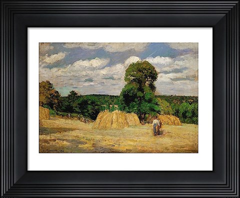 Framed Harvest, 1876 Print