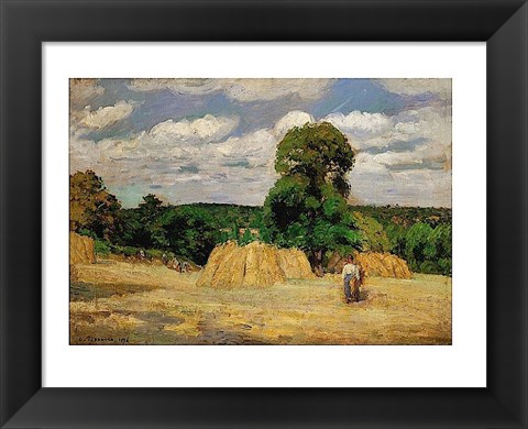 Framed Harvest, 1876 Print