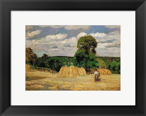 Framed Harvest, 1876 Print