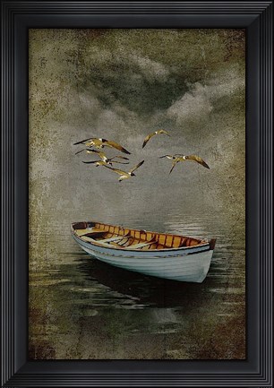 Framed Alone in the Mist Print