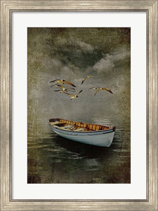 Framed Alone in the Mist Print