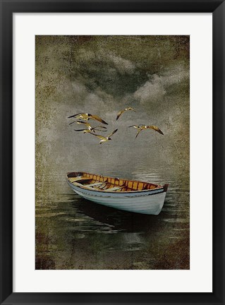 Framed Alone in the Mist Print