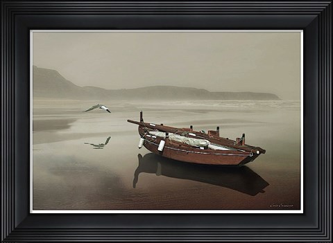 Framed Solitude of the Sea Print