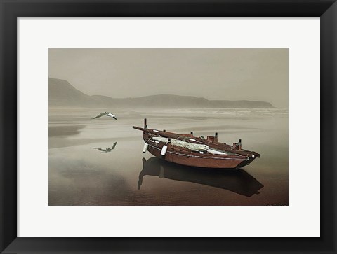 Framed Solitude of the Sea Print