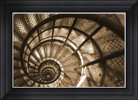 Framed Spiral Staircase in Arc de Triomphe Print