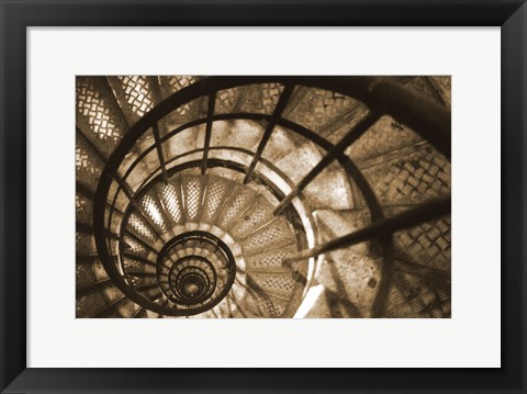 Framed Spiral Staircase in Arc de Triomphe Print