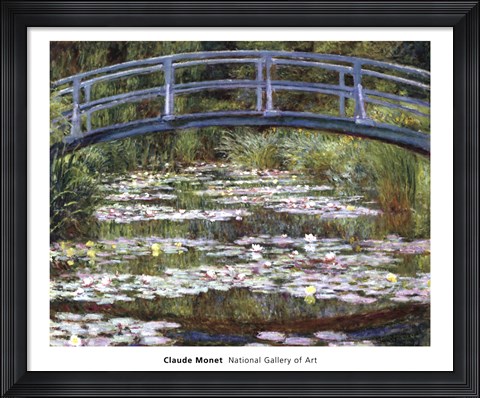 Framed Japanese Footbridge, 1899 Print