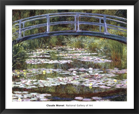 Framed Japanese Footbridge, 1899 Print
