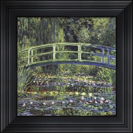 Framed Water Lily Pond, 1899 (blue) Print