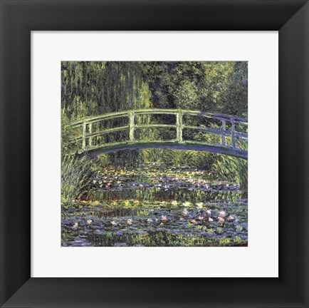 Framed Water Lily Pond, 1899 (blue) Print