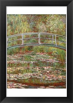 Framed Water Lily Pond, 1899 Print