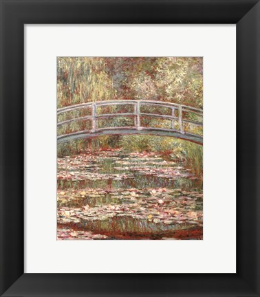 Framed Water Lily Pond, 1899 Print