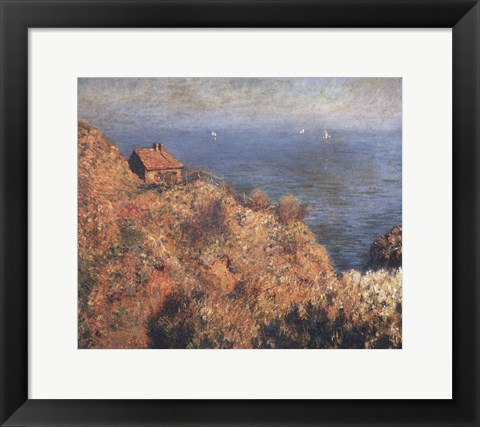 Framed Fishermans lodge at Varengeville Print