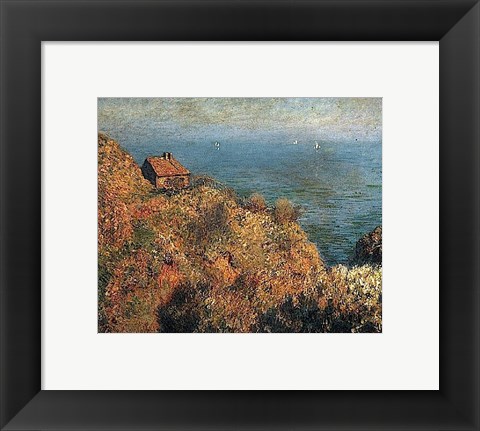 Framed Fishermans lodge at Varengeville Print