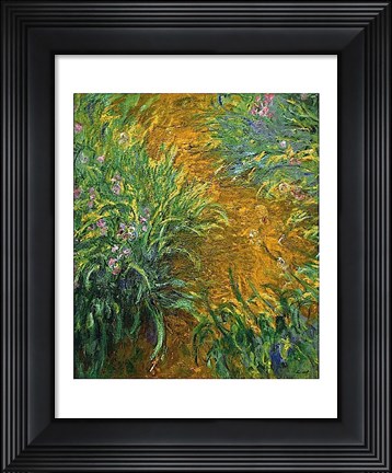 Framed Path in the Iris Garden Print