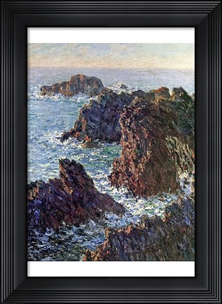 Framed Rock Points at Belle-Ile, 1886 Print