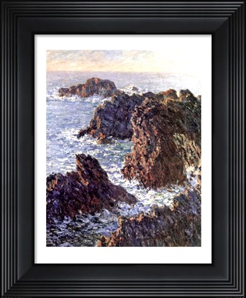 Framed Rock Points at Belle-Ile, 1886 Print