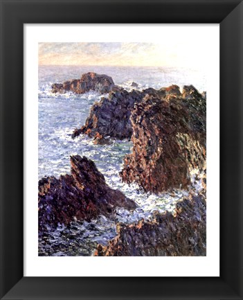 Framed Rock Points at Belle-Ile, 1886 Print