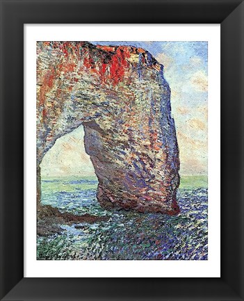 Framed Manneporte near Etretat, 1886 Print