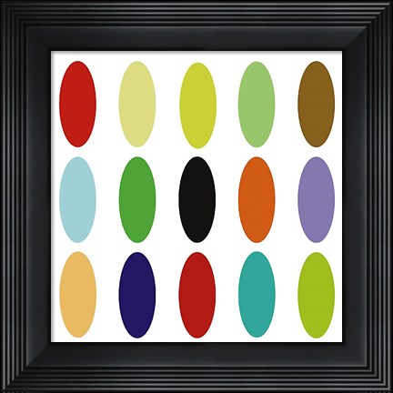 Framed Paint Box Graphic I (detail) Print