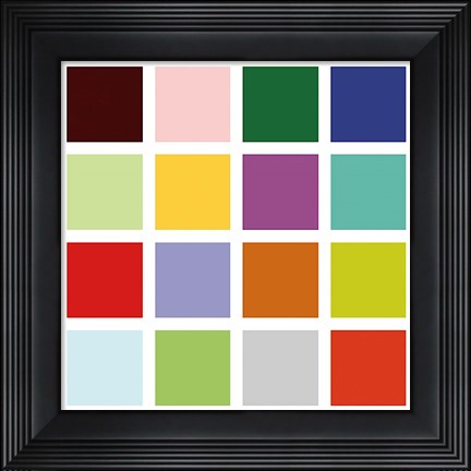 Framed Paint Box Graphic II (detail) Print