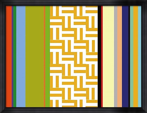 Framed Striped Key Print