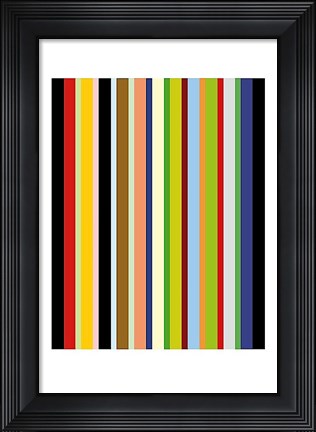 Framed Candy Stripe Print