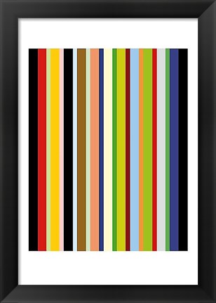 Framed Candy Stripe Print