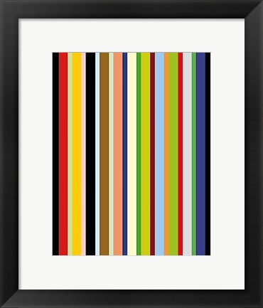 Framed Candy Stripe Print